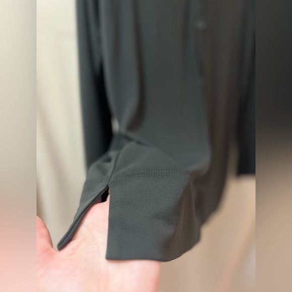 ⚫️ BOGO Dark green Button-Up Josephine Chaus Blouse size small - Picture 5 of 5